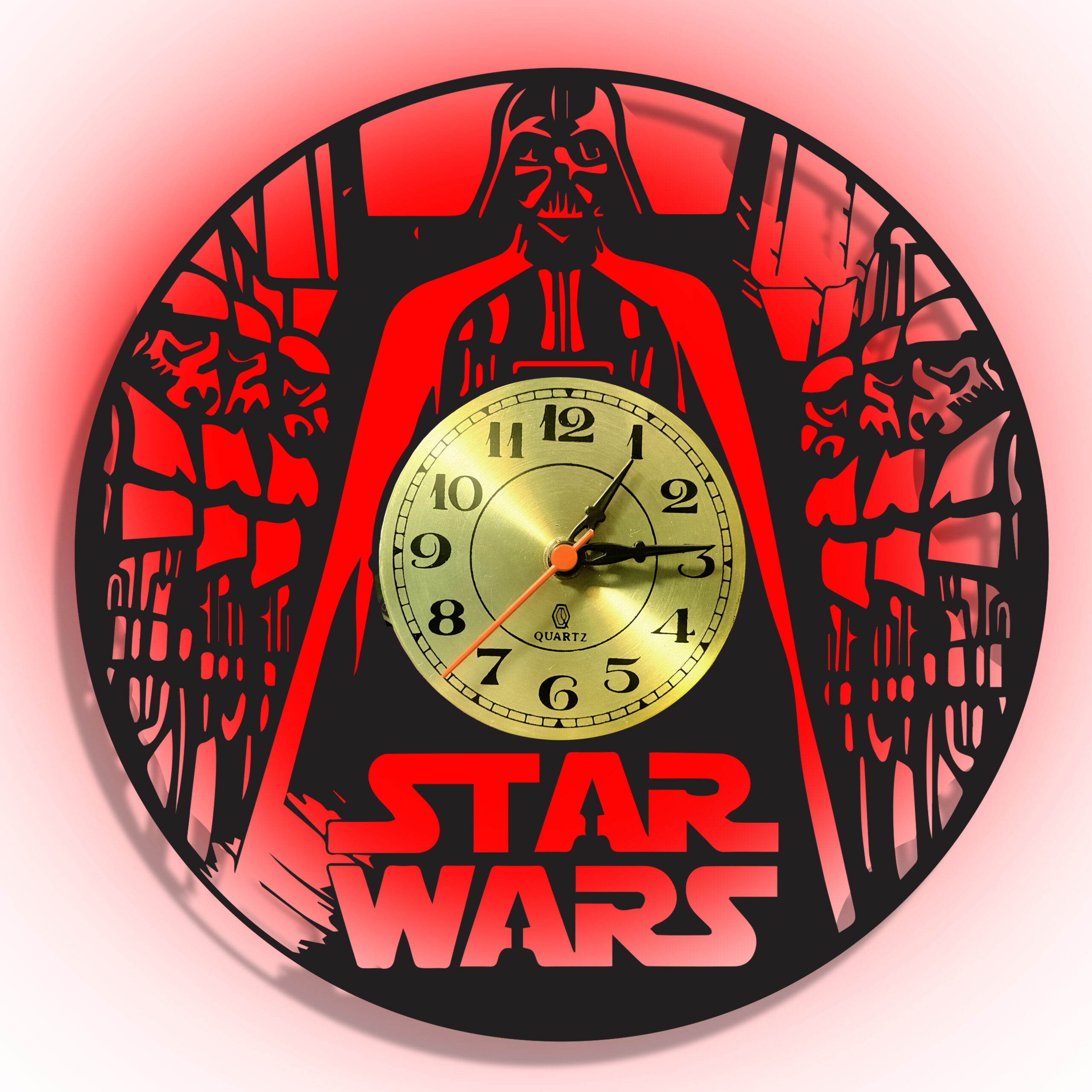  KingLive Starwar Vinyl Wall Clock Epic Space Wars